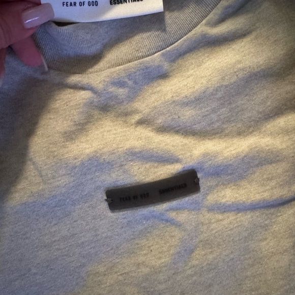 NWT - Fear of God Essentials Heather Stone Tee - Unisex S - Picture 5 of 5